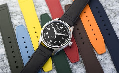 iwc mark xx rubber|iwc coloured rubber straps.